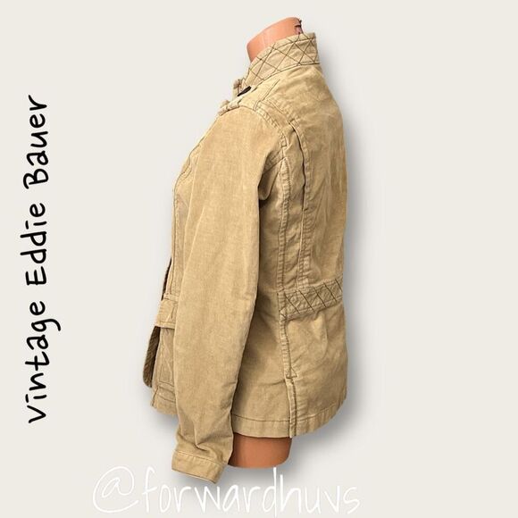 Eddie Bauer Tan Corduroy Jacket Size Small - Picture 5 of 11